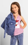 Girls Frill Shoulder Denim Jacket (2/3yrs-8/9yrs)