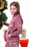 Girls Argyle Christmas Hoodie (12/18mths-7yrs)