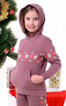 Girls Argyle Christmas Hoodie (12/18mths-7yrs)