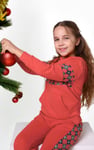 Girls Argyle Christmas Hoodie (12/18mths-7yrs)