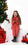 Girls Argyle Christmas Hoodie (12/18mths-7yrs)
