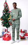 Mens Fair Isle Reindeer Print T-shirt
