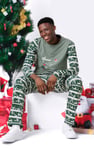 Mens Fair Isle Reindeer Print T-shirt