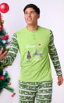 Mens Fair Isle Reindeer Print T-shirt