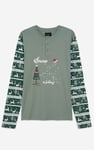 Mens Fair Isle Reindeer Print T-shirt