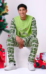 Mens Fair Isle Reindeer Print T-shirt
