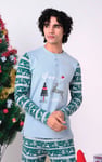 Mens Fair Isle Reindeer Print T-shirt