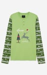 Mens Fair Isle Reindeer Print T-shirt