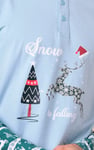 Mens Fair Isle Reindeer Print T-shirt