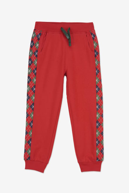 Girls Argyle Christmas Joggers (12/18mths-7yrs)