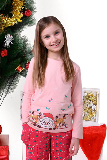 Girls Santa T-shirt (12/18mths-7yrs)