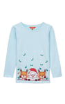Girls Santa T-shirt (12/18mths-7yrs)
