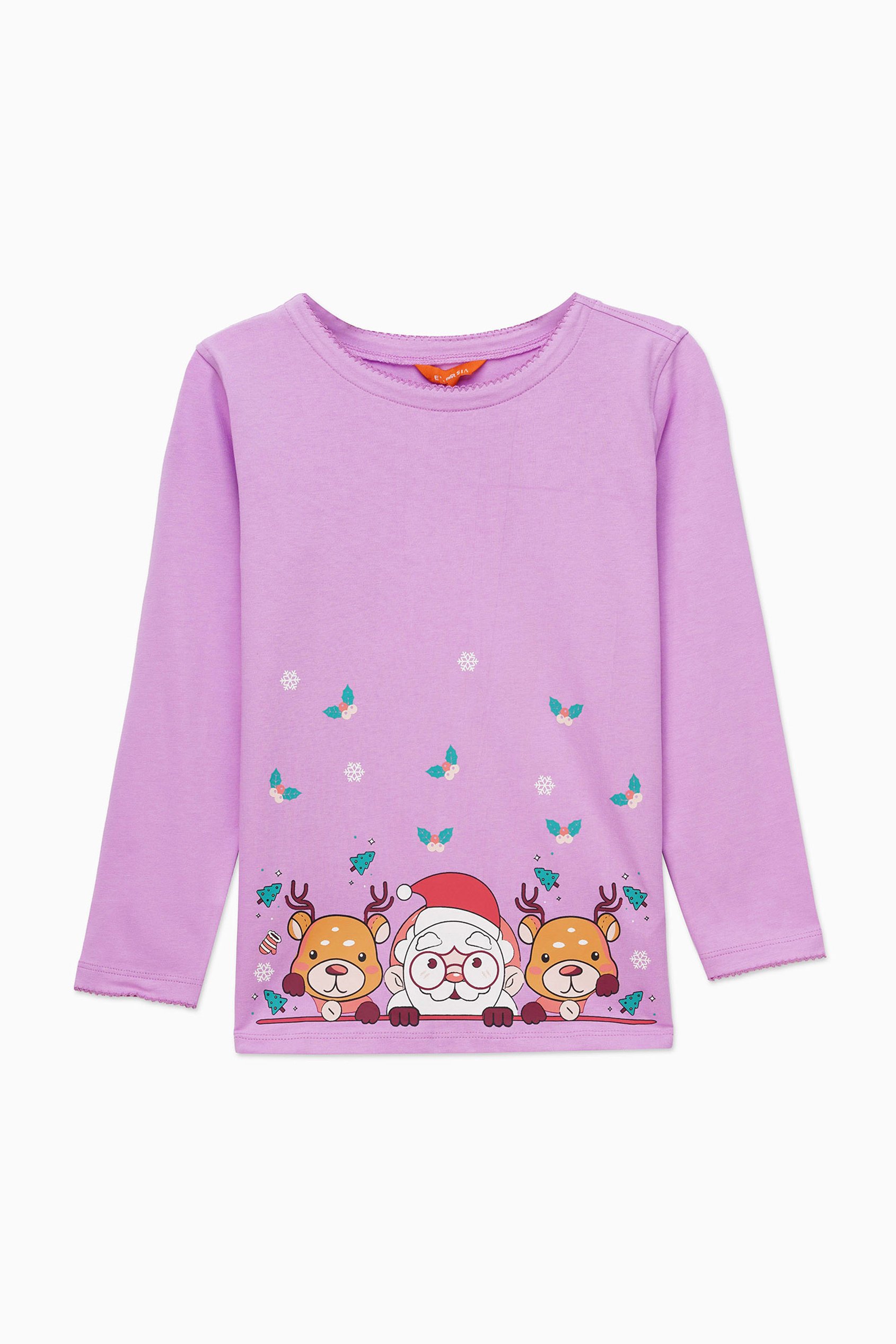Girls Santa T-shirt (12/18mths-7yrs)