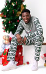 Mens Fairisle Print Christmas Pyjama Bottoms