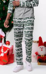 Mens Fairisle Print Christmas Pyjama Bottoms