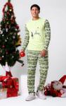 Mens Fairisle Print Christmas Pyjama Bottoms