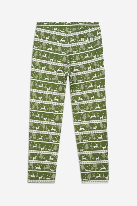 Mens Fairisle Print Christmas Pyjama Bottoms