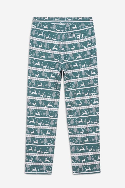 Mens Fairisle Print Christmas Pyjama Bottoms