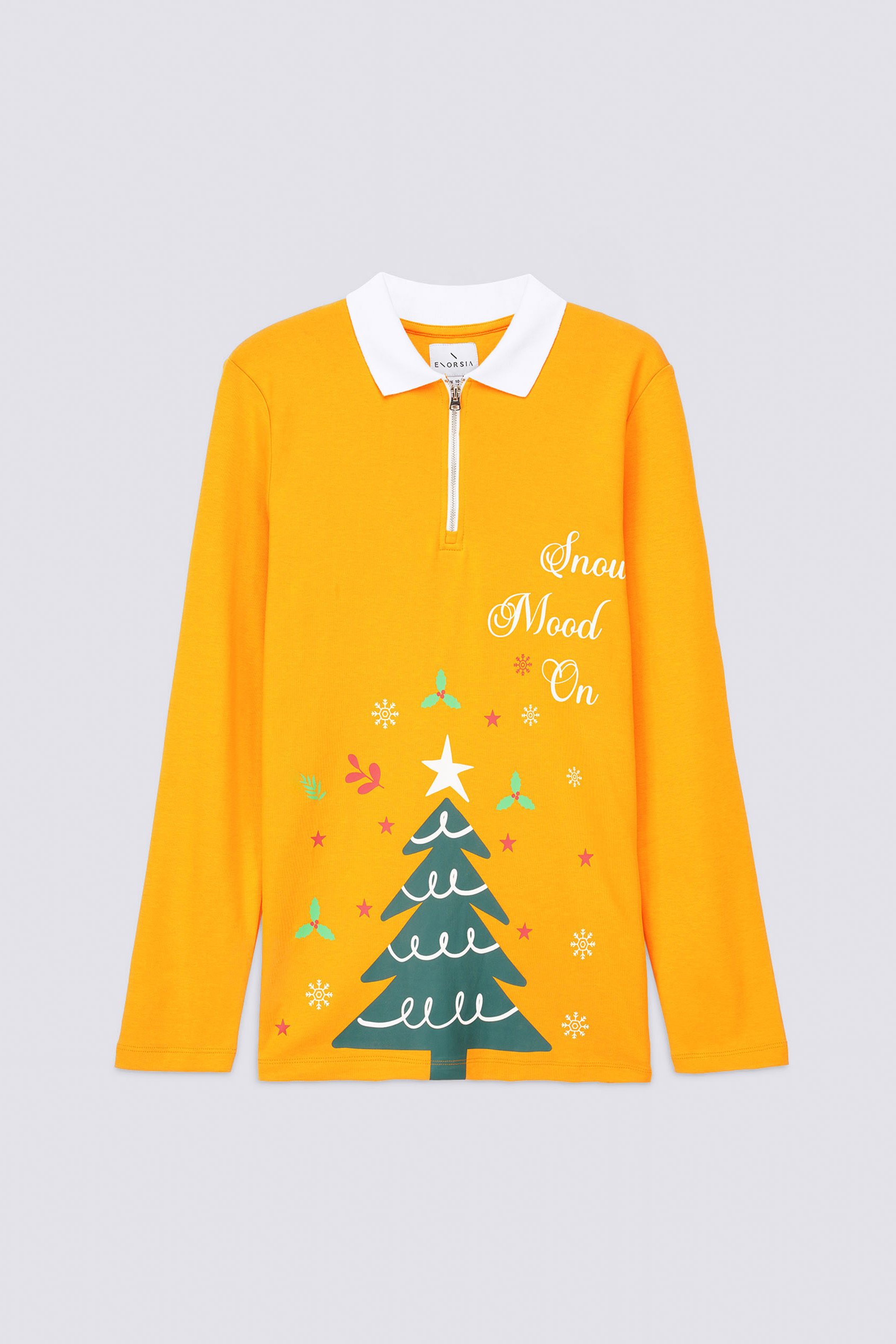 Womens Festive Half Zip Top