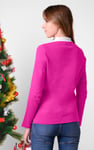 Womens Festive Half Zip Top