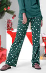Women's Snow Heart Printed Pyjamas