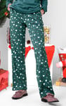 Women's Snow Heart Printed Pyjamas