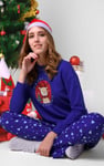 Women's Snow Heart Printed Pyjamas