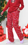 Women's Snow Heart Printed Pyjamas