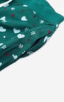 Women's Snow Heart Printed Pyjamas