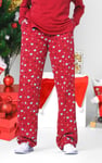 Women's Snow Heart Printed Pyjamas