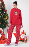 Women's Snow Heart Printed Pyjamas