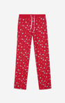 Women's Snow Heart Printed Pyjamas