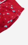 Women's Snow Heart Printed Pyjamas