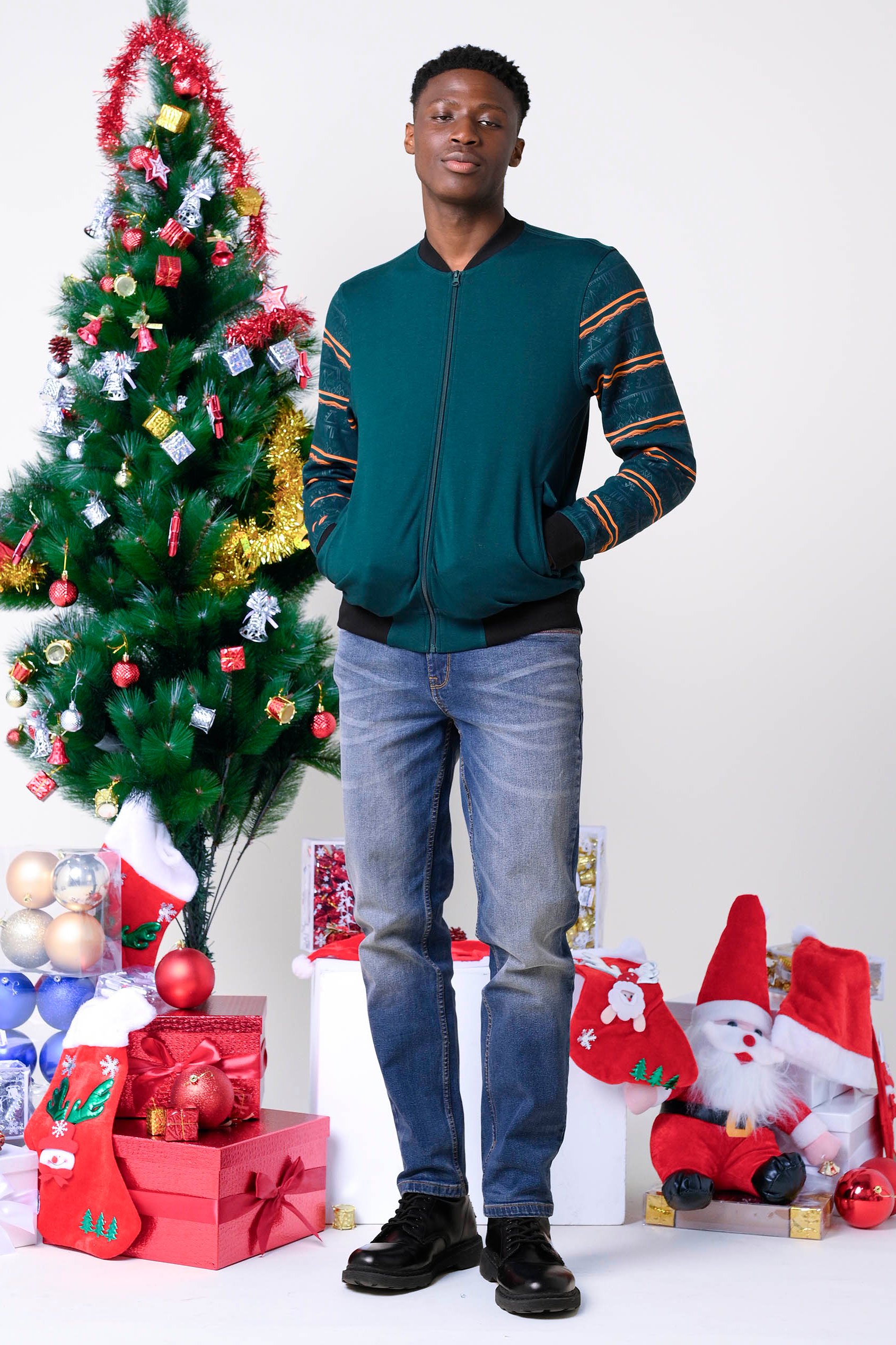 Mens Zip up Bomber Jacket