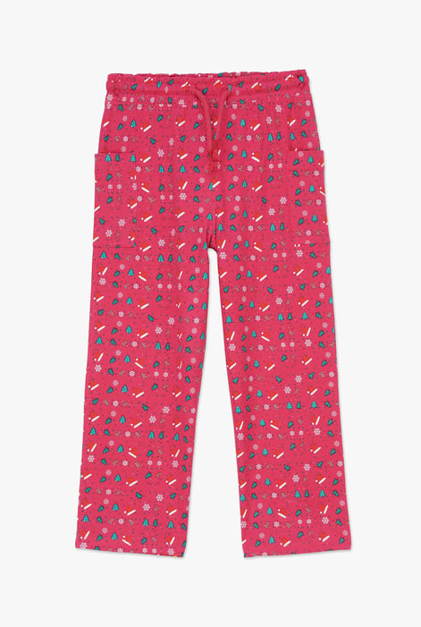 Girls Red Christmas Pyjama Bottoms (12/18mths-7yrs)