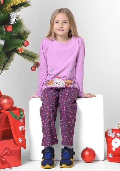 Girls Christmas Pyjama Bottoms (12/18mths-7yrs)