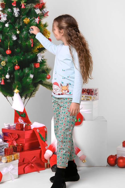 Girls Christmas Pyjama Bottoms (12/18mths-7yrs)