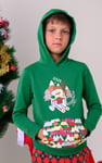 Boys Christmas Ice Skating Print Hoodie (12/18mths-7yrs)