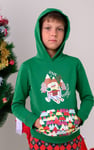 Boys Christmas Ice Skating Print Hoodie (12/18mths-7yrs)