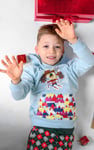 Boys Christmas Ice Skating Print Hoodie (12/18mths-7yrs)