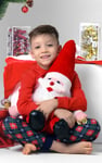 Boys Christmas Ice Skating Print Hoodie (12/18mths-7yrs)