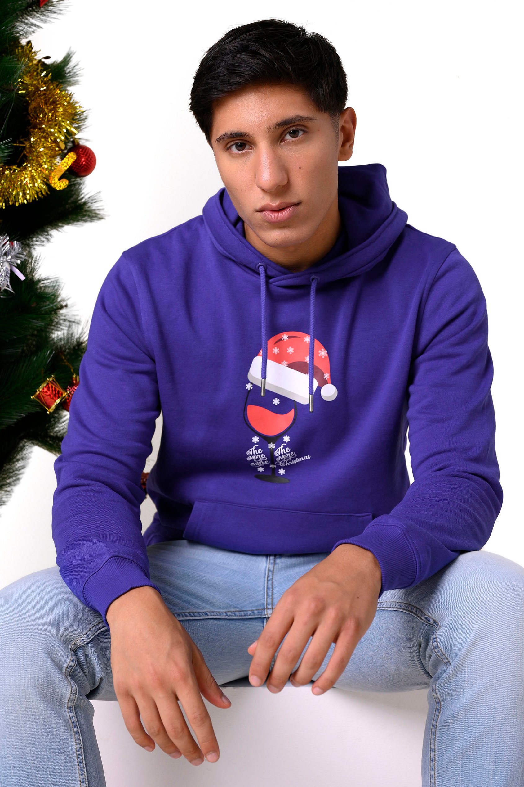 Mens Christmas Graphic Hoodie