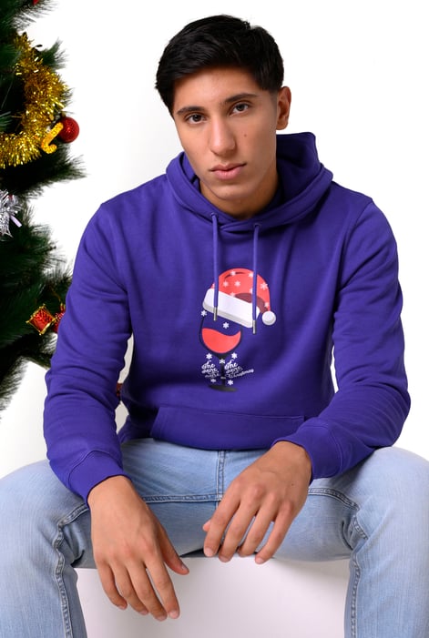 Mens Green Christmas Graphic Hoodie