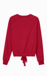 Women’s Santa Hat Tie-Front Christmas Pullover