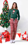 Women’s Santa Hat Tie-Front Christmas Pullover