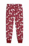 Womens Festive Print Joggers