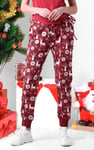 Womens Festive Print Joggers
