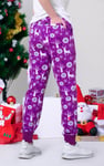 Womens Festive Print Joggers