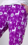 Womens Festive Print Joggers