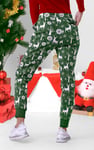 Womens Festive Print Joggers